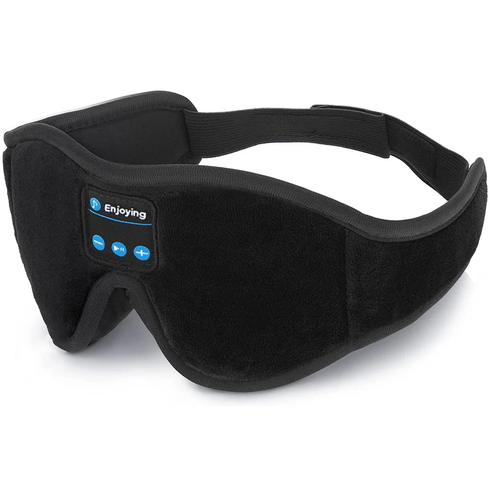 Mask for Sleep Headphones Bluetooth 3D Eye Mask Music Play Sleeping Headphones with Built - In HD Speaker - Serenity Spaces