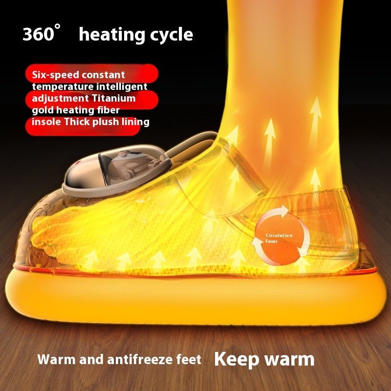 Electrothermal Household Rechargeable Heating Shoes - Serenity Spaces