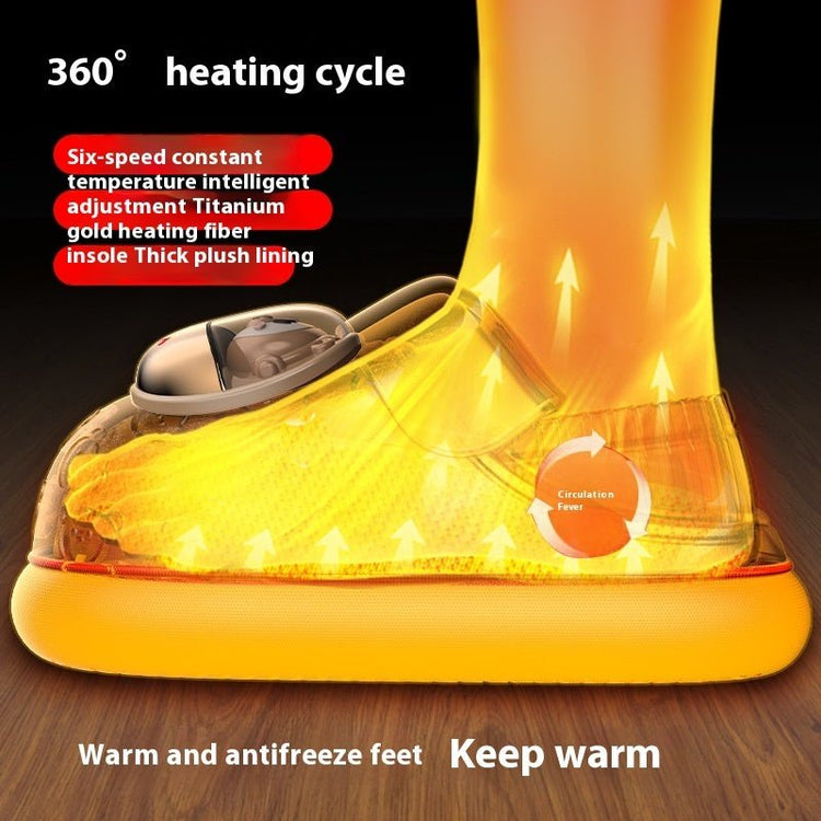 Electrothermal Household Rechargeable Heating Shoes - Serenity Spaces