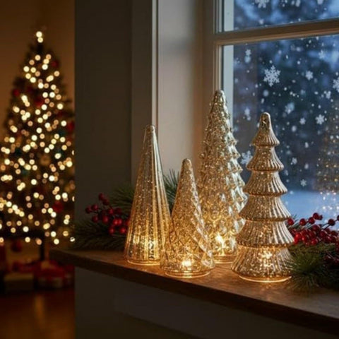 Glazed Christmas Tree 3D Printed Ornaments