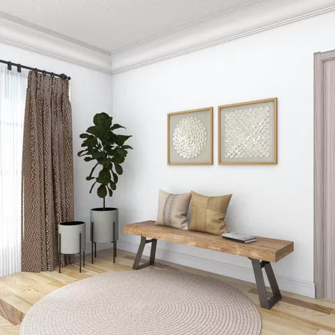 23 In., and 19 In. Large Light Gray Metal Indoor Outdoor Textured Exterior Planter (2- Pack)