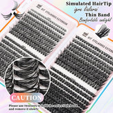 32 Rows Of Eyelashes Book Cluster 640 Segmented Lashes Set - Serenity Spaces