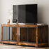 Dog Crate Furniture 75 In Indoor Wooden Dog Kennel With Divider And Tray - Serenity Spaces