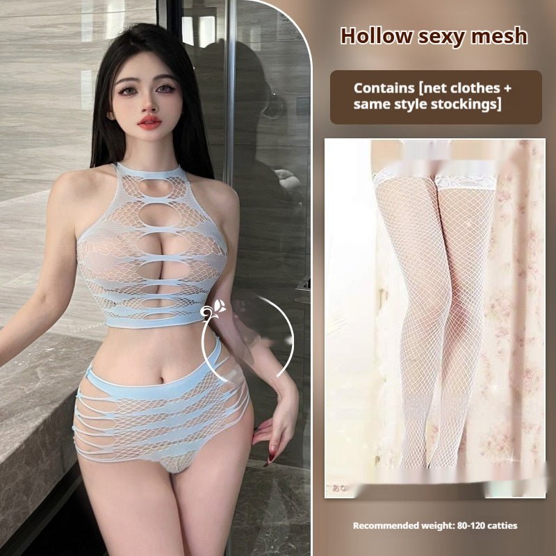 Sexy Lingerie Free See - through Hollow Sexy Pajamas For Women - Serenity Spaces