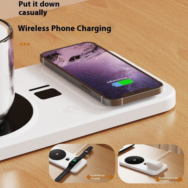 Multifunctional Home Smart Thermal Cup Pad Wireless Charging Heating Base - Serenity Spaces