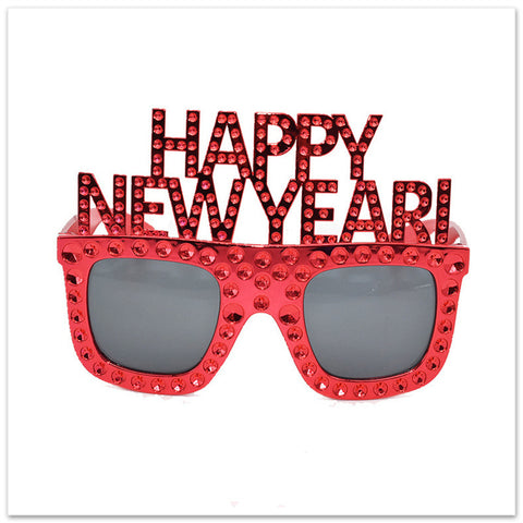 HAPPY NEW YEAR Funny Glasses NEW YEAR Party Glasses