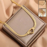 Personalized Love Chain Necklace Bracelet For Women Fashion Titanium Steel Non - fading Clavicle Chain Jewelry - Serenity Spaces
