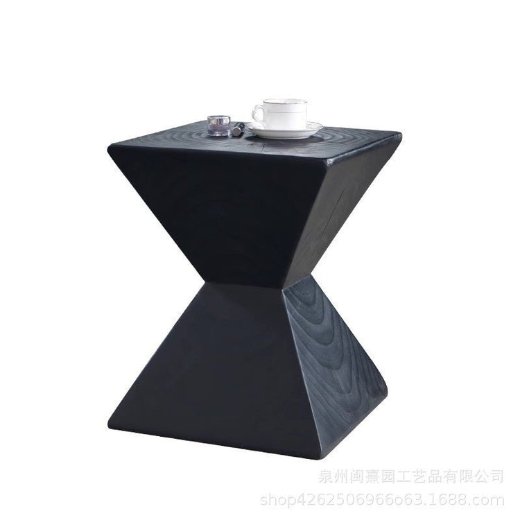 Ji Ji Feng Log Sofa And Tea Table Creative Living Room Side Table Hotel Homestay Furniture - Serenity Spaces