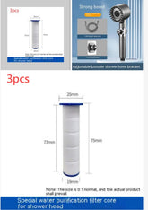 The Third Gear Adjustable Strong Supercharged Shower Head Household Bath Shower Hose Shower Head - Serenity Spaces