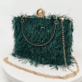 Tassel Handbags Women Dress Party Evening Bag Fashion Luxury Designer Square Bags Crossbody Shoulder Bag Ladies - Serenity Spaces