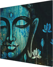 Buddha Wall Art Buddah Decoration Wall Decor Budha Decoration Home Meditation Room Decor Buddha Head Painting Zen Canvas Wall Art for Bedroom Livingroom Office Home Decoration 20X20Inch