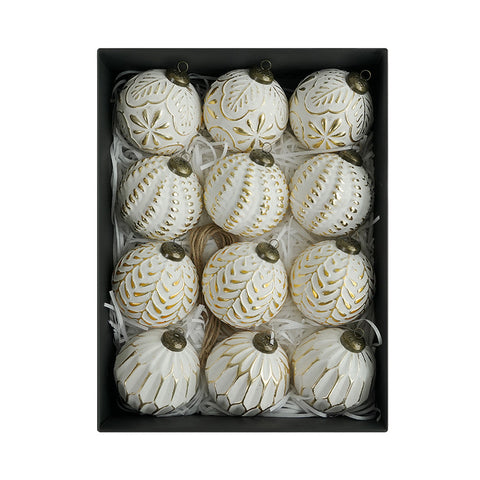 8cm Ancient Christmas Ball Decorative Ornaments