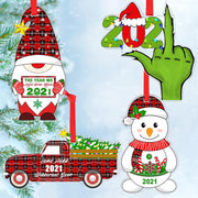 2021 Christmas Tree Ornaments,  4 Pack Christmas Ornaments 2021 Christmas Tree Decor 2021 Christmas Home Ornaments 2021 Christmas Holiday Decor 2021 Christmas Decorations - Gifts for Christmas