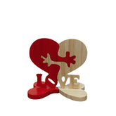 Heart - shaped Wooden Decoration Valentine&