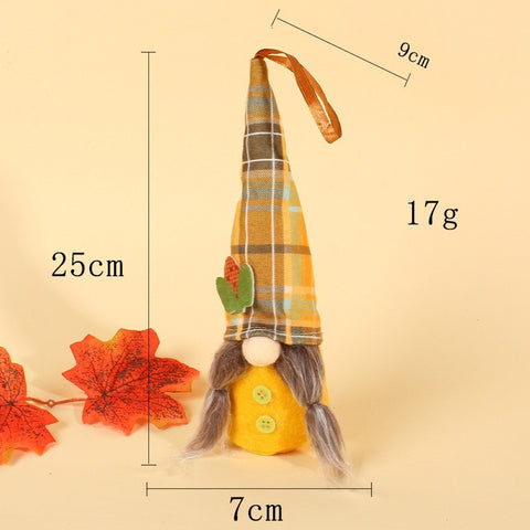 Thanksgiving Doll Decoration Faceless Old Man