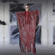 Halloweendecorations, Horror Hanging Skeleton White Gauze Hanging Halloween Props Yard Bar Garden Halloween Decorations for Party and Halloween, Decoración De Halloween