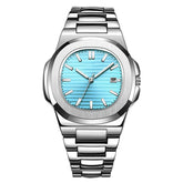 Fashion Steel Belt Calendar Luminous Watch Men - Serenity Spaces