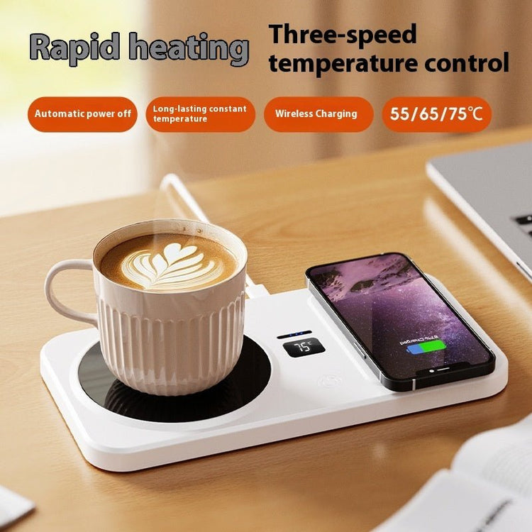 Multifunctional Home Smart Thermal Cup Pad Wireless Charging Heating Base - Serenity Spaces