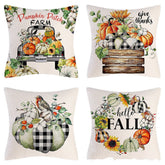 New Autumn Pumpkin Maple Leaf Truck Pillow Cover Home Living Room Backrest Pillow Decoration - Serenity Spaces