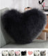 Throw Pillows Heart Shape Long Plush Fluffy Shaggy Cushion Cover Sofa Cushions Decorative Pillow Covers Pillowcase White - Serenity Spaces