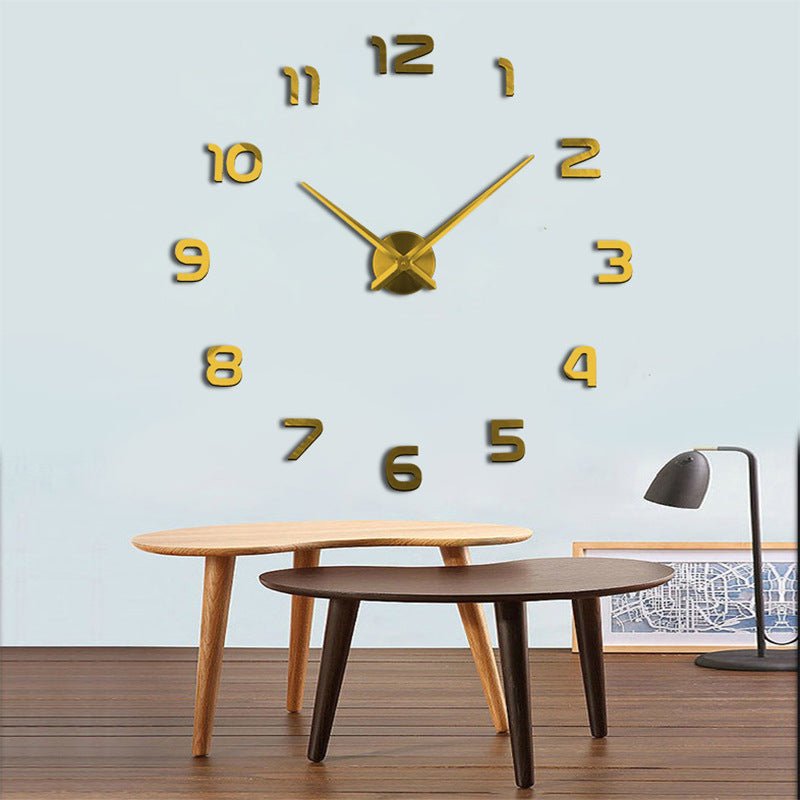 Living Room Super Acrylic DIY Wall Clock Living Room - Serenity Spaces