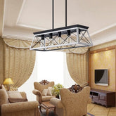 5 Lamps Farmhouse Chandelier Dining Room White - No Bulbs Unavailable Platform - Temu - Serenity Spaces