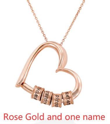 Personalized Heart Necklaces Women Jewelry Custom Name Necklaces & Pendants Mothers Day Gift - Serenity Spaces