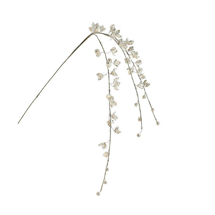 Acrylic White Crystal Twig Cutting Creative Decoration - Serenity Spaces