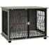 PawHut Indoor Dog Crate Furniture End Table W/ Plush Washable Cushion, Lockable Door, For Medium Dogs - Serenity Spaces