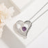 Love Necklace With Rhinestones And Letters Fashion Personality Heart - shaped Necklace Valentine&