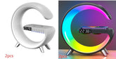 New Intelligent G Shaped LED Lamp Bluetooth Speake Wireless Charger Atmosphere Lamp App Control For Bedroom Home Decor - Serenity Spaces