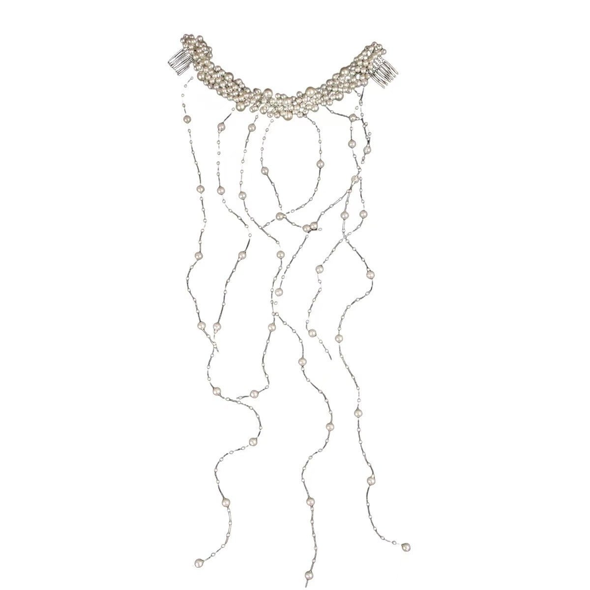 Bride New Hair Accessories Handmade Pearl Headdress - Serenity Spaces
