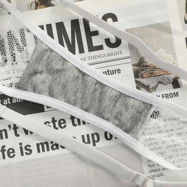 Women's Sexy Lace Lingerie Set. White.