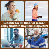 USB Heating Scarf 3 Temperature Settings Adjustable USB Charging Heat Control Neck Warmer - Serenity Spaces