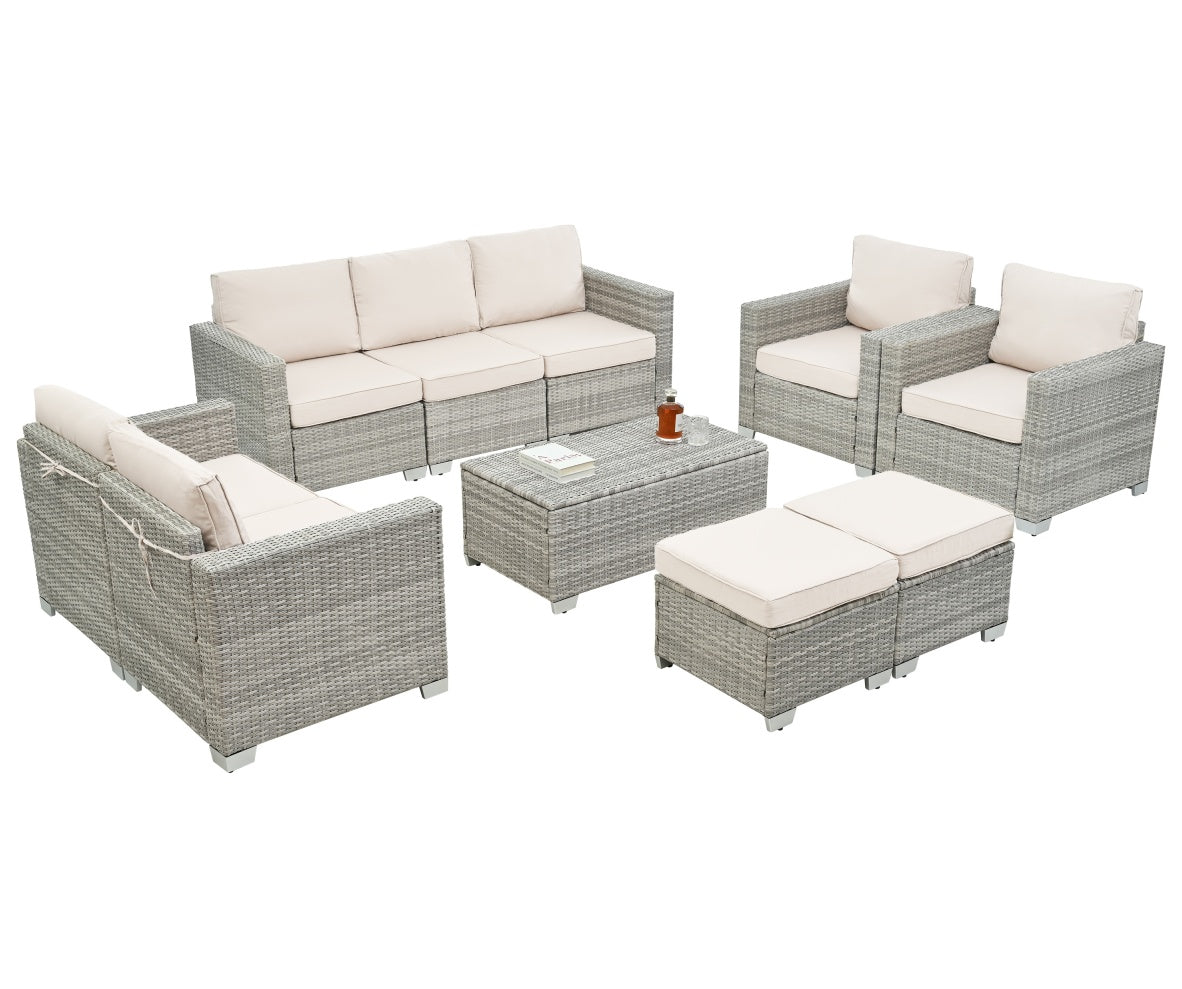 10 Piece Patio Furniture Set - Serenity Spaces