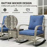 Rattan Chaise Lounge Chair, Wicker Patio Furniture Set - Serenity Spaces