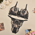 Sexy Mesh Embroidered Sexy Lingerie Suit Women - Serenity Spaces
