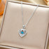 Fashion Dancing Love Necklace With Rhinestones Personality Creative Clavicle Chain Heart - shaped Necklace For Valentine&