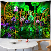 Dream Mushroom Psychedelic Rug Boho Home Decor - Serenity Spaces