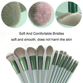 13Pcs Makeup Brush Set Make Up Concealer Brush Blush Powder Brush Eye Shadow Highlighter Foundation Brush Cosmetic Beauty Tools - Serenity Spaces