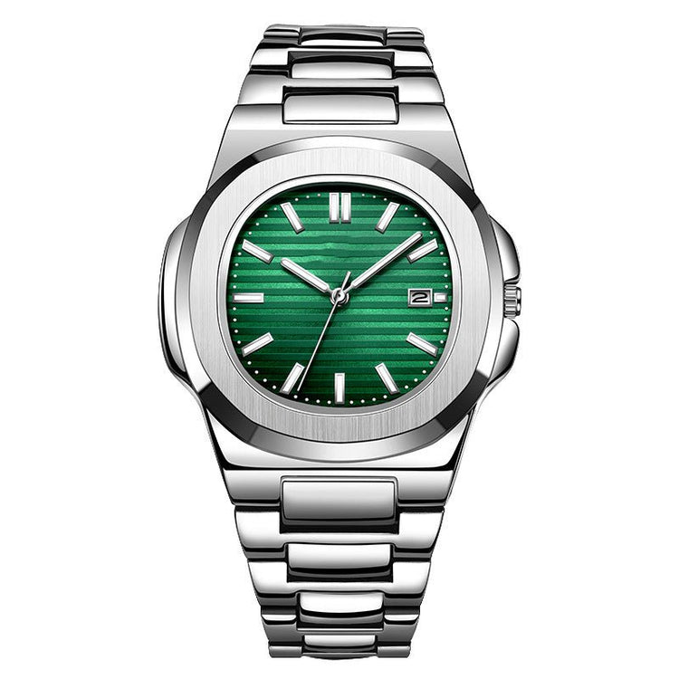 Fashion Steel Belt Calendar Luminous Watch Men - Serenity Spaces