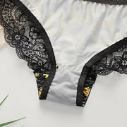 Women's Chrysanthemum Style Sexy Lingerie Set