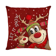 45Cm Christmas Decorations Christmas Cushion Cover Pillowcase 2024 for Home Ornament Xmas New Year Christmas Decor 2025 Home