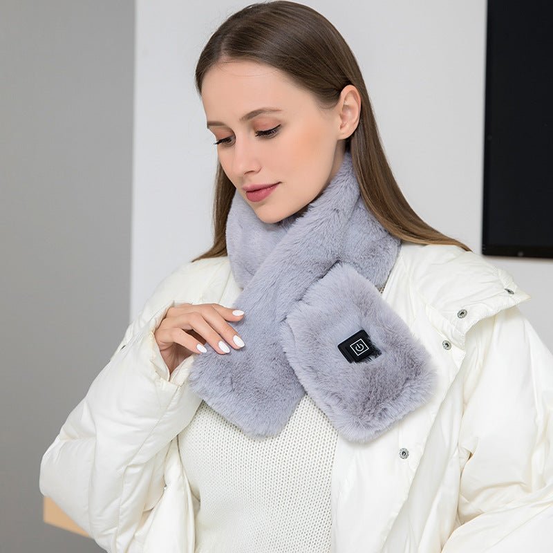 Heating Scarf USB Electric Heated Neck Wrap Heating Pad Pain Relief Three - gear Temperature Control Neck Warmer For Women Men - Serenity Spaces
