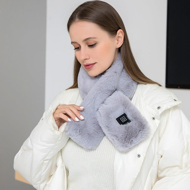 Heating Scarf USB Electric Heated Neck Wrap Heating Pad Pain Relief Three - gear Temperature Control Neck Warmer For Women Men - Serenity Spaces