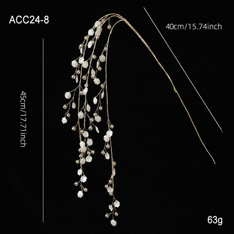 Acrylic White Crystal Twig Cutting Creative Decoration - Serenity Spaces