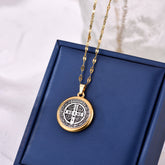 St. Benedict Necklace with Cross Charm - Serenity SpacesSt. Benedict Necklace with Cross Charm