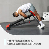 Multi - Functional FID Weight Bench for Full All - In - One Body Workout – Hyper Back Extension, Roman Chair, Adjustable Ab Sit up Bench, Incline Decline Bench, Flat Bench - Serenity Spaces