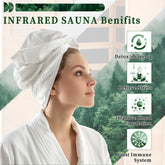 1 Person Infrared Sauna,Home Dry Sauna, Indoor Spa Room, 120V, Detox & Muscle Relaxation - Serenity Spaces