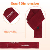 1Pc Electric Heated Winter Scarf USB Heating Neck Wrap Unisex Heated Neck Shawl Soft Warm Scarves With 3 Heating Modes For Outdoor Cycling Skiing Skating Winter Activities - Serenity Spaces